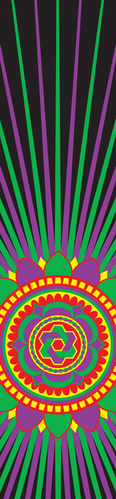 Vector artwork — Lotus Rays (Skate 02)